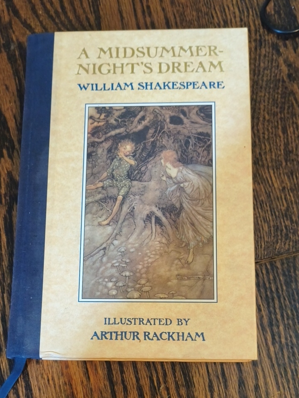 A Midsummer Night's Dream illustrated by Arthur Rackham - Blue & Tan Hardcover